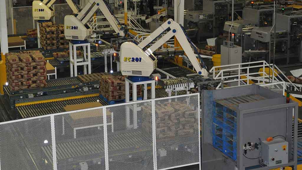 Robótica Industrial Robô para Paletização Série EC Fuji